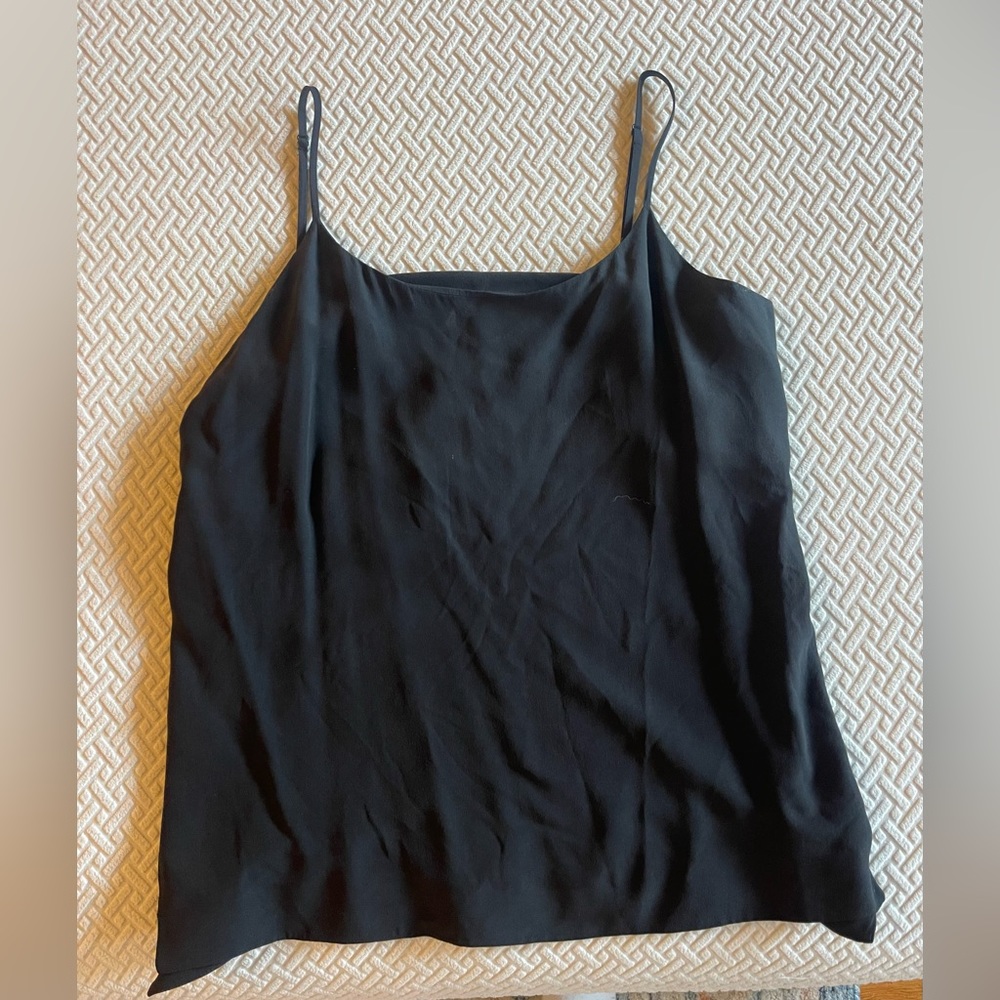 Everlane black silk camisole